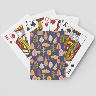 Jeu De Cartes Arbres multicolores : Vintage mi-automne