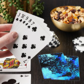 Jeu De Cartes Arbres noirs Turquoise Espace périphérique (In Situ)