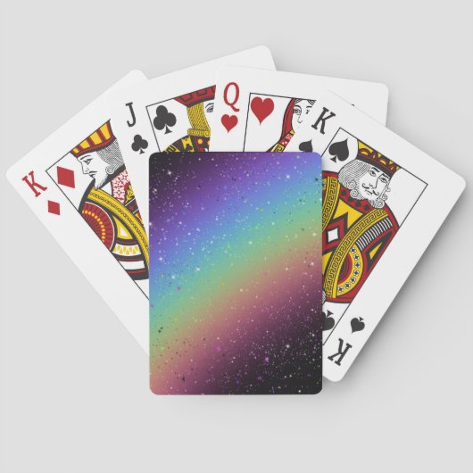 Jeu De Cartes Arc en arc-en-ciel élégant (dos)