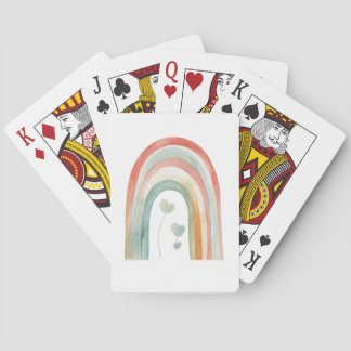 Jeu De Cartes Arc-en-ciel aquarelle boho