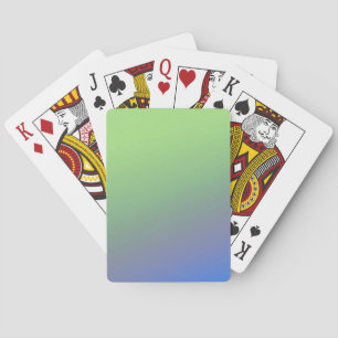 Jeu De Cartes Arc-en-ciel bleu-vert motif texture abstraite art
