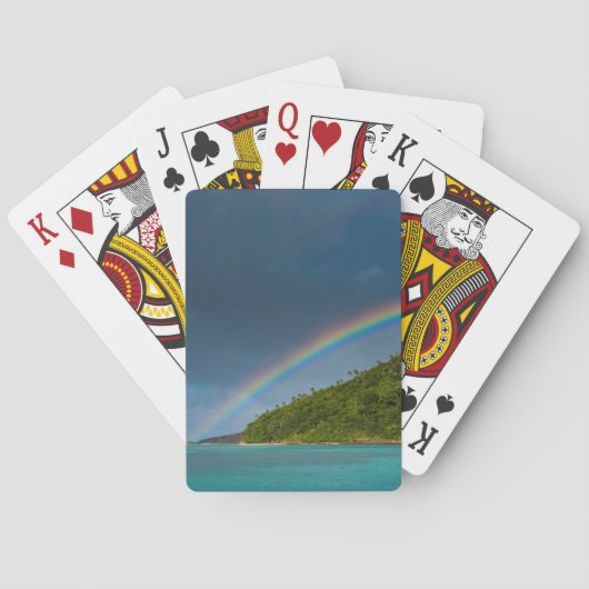 Jeu De Cartes Arc en ciel sur l'île, Samoa américaines (dos)
