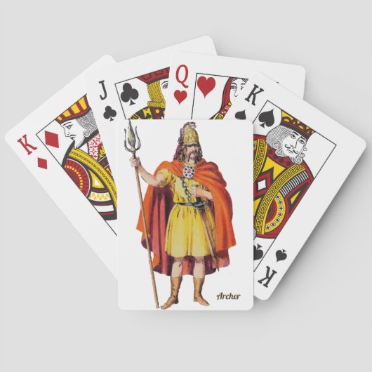 Jeu De Cartes ARCHER ~Ancien COSTUME Briton ~ BC 54 ~ (dos)