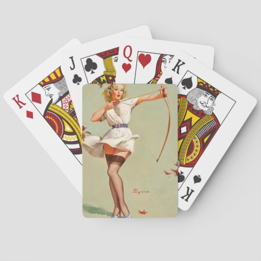 Jeu De Cartes Archery Pin-up (dos)
