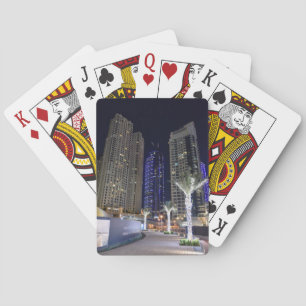 Jeu De Cartes Architecture de Dubaï la nuit