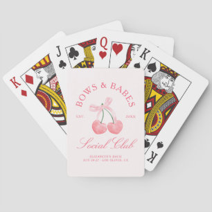 Jeu De Cartes Arcs et Bébés Coquette Cerises Enterrement de Vie