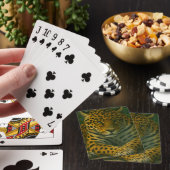 Jeu De Cartes Ardoise dorée - Leopard reposant en feuillage (In Situ)