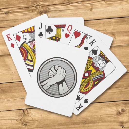 Jeu De Cartes Argent de bras de fer