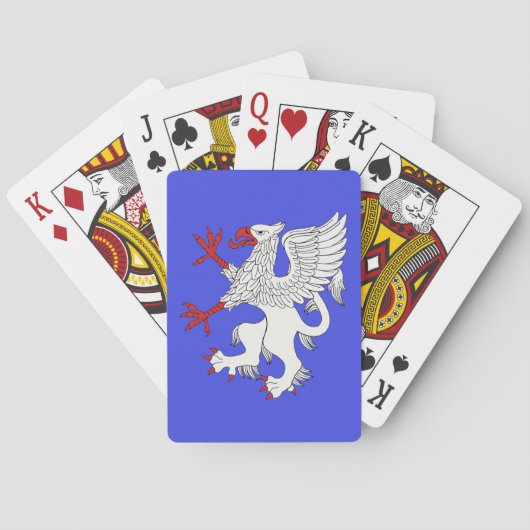 Jeu De Cartes Argent Griffin Rampant (dos)