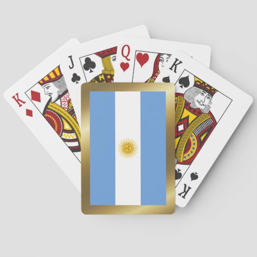 Jeu De Cartes Argentine Drapeau Jouer des cartes (dos)