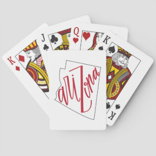 Jeu De Cartes Arizona   Design de typographie d'État