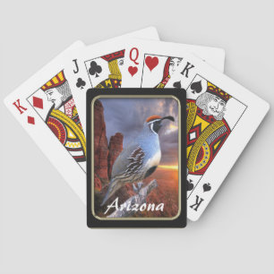 Jeu De Cartes Arizona Sedona Gambel's Quail Playing Cards