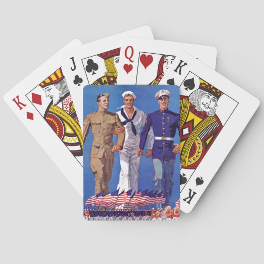 Jeu De Cartes Armée, marine et marines (dos)