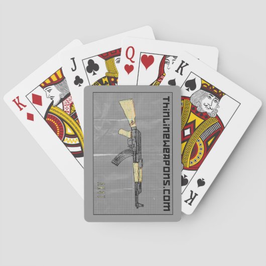 Jeu De Cartes Armes ThinLine Jouer des cartes (dos)
