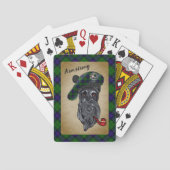 Jeu De Cartes Armstrong Scottie Dog avec Tartan (dos)