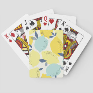 Jeu De Cartes Arômes d'agrumes, motif transparent et vivant.