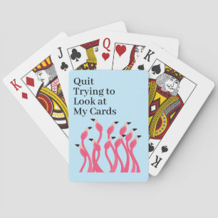 Jeu De Cartes Arrêtez d'essayer de regarder ma main drôlement Fl