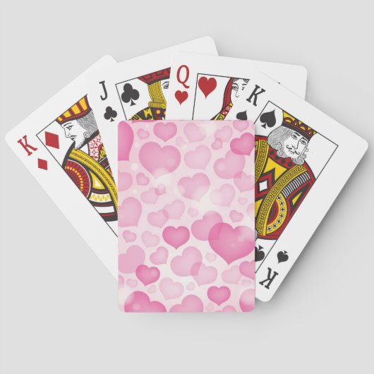Jeu De Cartes Arrière - plan avec coeur (dos)