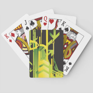 Jeu De Cartes Arrière - plan de demi-teinte technique 4