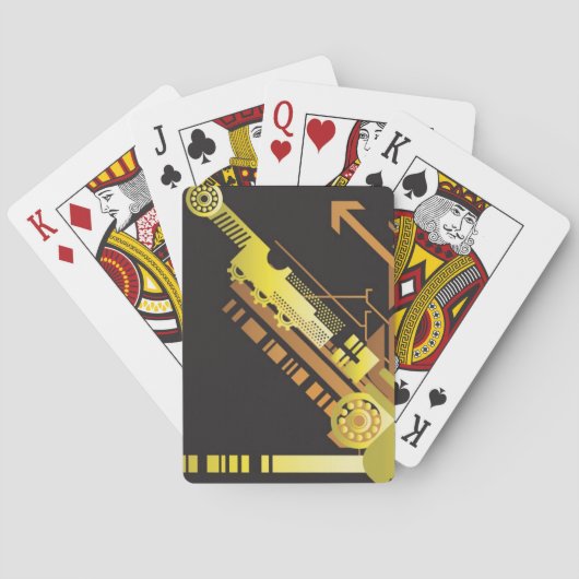 Jeu De Cartes Arrière - plan de demi-teinte technique 5 (dos)