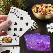 Jeu De Cartes Arrière - plan de feuille violet avec étoiles (In Situ)
