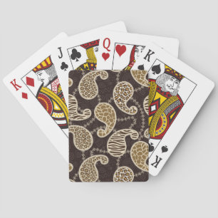 Jeu De Cartes Arrière - plan de style Paisley