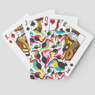 Jeu De Cartes arrière - plan d'oiseaux exotique brésil toucan