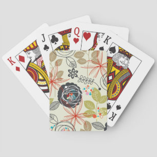 Jeu De Cartes Arrière - plan floral 3