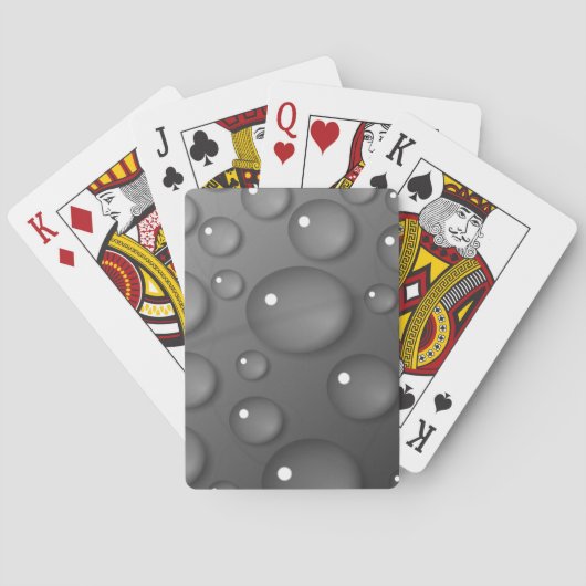 Jeu De Cartes Arrière - plan Gray Raindrop (dos)