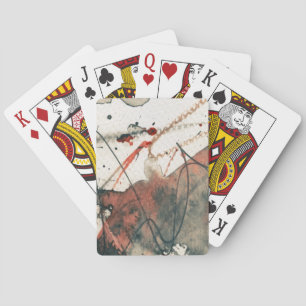 Jeu De Cartes Arrière - plan grunge abstrait, texture d'encre. 5