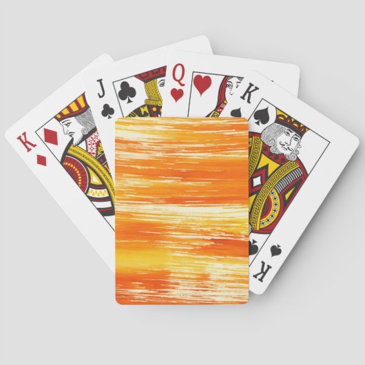 Jeu De Cartes Arrière - plan jaune abstrait d'aquarelle (dos)