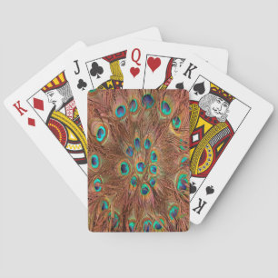 Jeu De Cartes Arrière - plan motif Peacock