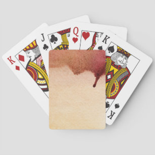Jeu De Cartes Arrière - plan peint à la main 3 d'aquarelle