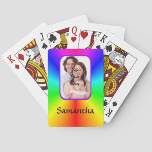 Jeu De Cartes Arrière - plan photo personnalisé coloré