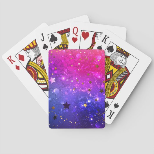 Jeu De Cartes Arrière - plan rose brillant (dos)