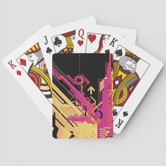 Jeu De Cartes Arrière - plan tramé technique 7 (dos)