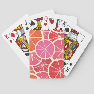 Jeu De Cartes Arrière - plan vintage de pamplemousse