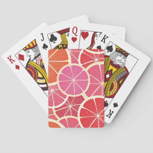 Jeu De Cartes Arrière - plan vintage de pamplemousse (dos)