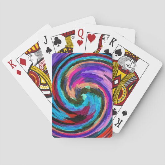 Jeu De Cartes Art abstrait #20 de remous moderne (dos)
