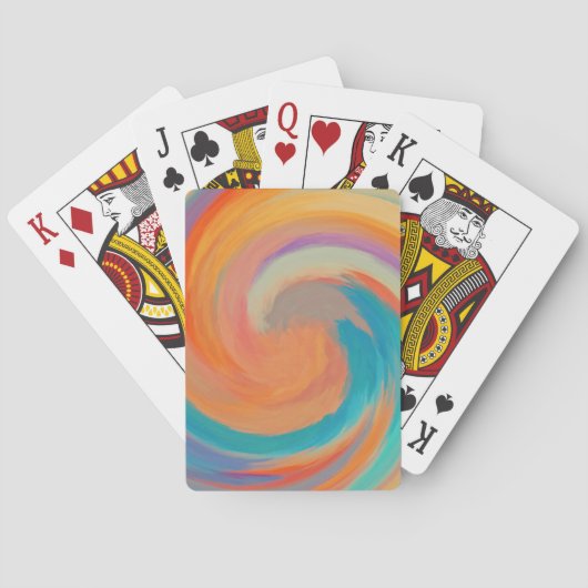 Jeu De Cartes Art abstrait #8 de remous moderne (dos)
