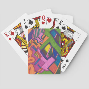 Jeu De Cartes Art Abstrait "géométrique"