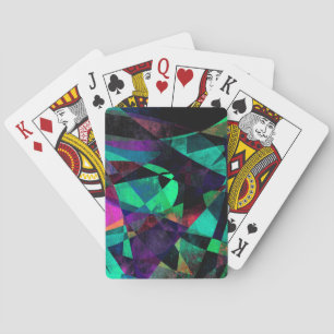 Jeu De Cartes Art abstrait géométrique et coloré de style grunge