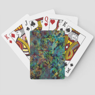 Jeu De Cartes Art abstrait multicolore griffonné