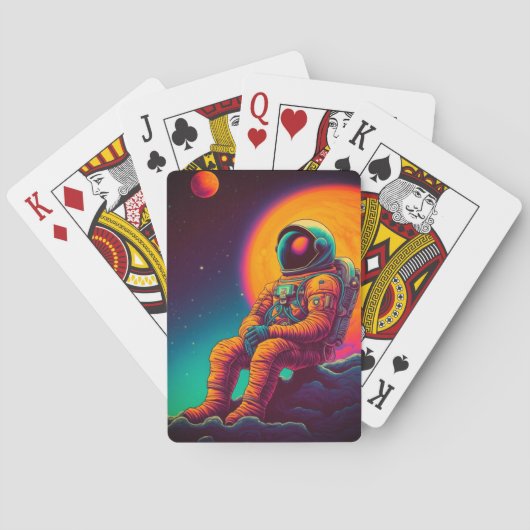 Jeu De Cartes Art astronaute (dos)