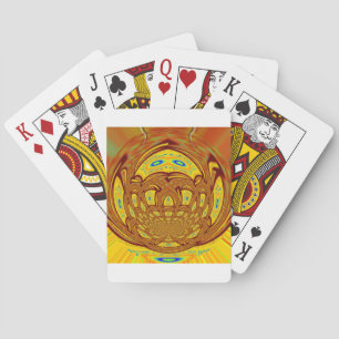 Jeu De Cartes Art de baseball jaune doré Imprimer