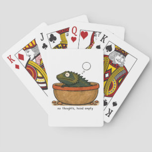 Jeu De Cartes Art de dragon barbu sans pensées tête vide