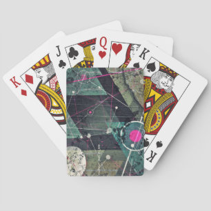 Jeu De Cartes Art de graffiti numérique abstrait géométrique coo
