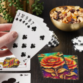 Jeu De Cartes Art de la fleur dorée complexe (In Situ)