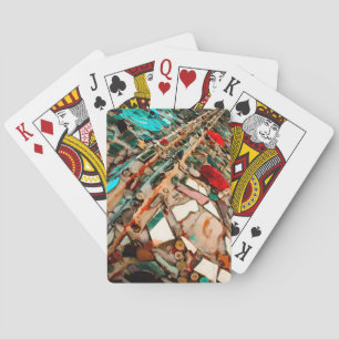Jeu De Cartes Art de mosaïque coloré
