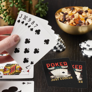 Jeu De Cartes Art de mot Papa Poker drôle
